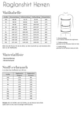 Papierschnittmuster Raglanshirt Männer Fadenkäfer